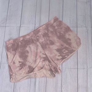 Stars Above Pink Tie-Dye Pajama Shorts L